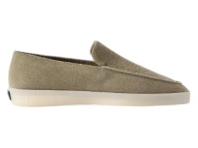 Pre-owned Fear Of God Men's  Reverse Suede Loafer Sneakers In Salvia In Green