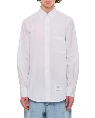 Thom Browne Classic L/s Bd Pc Shirt Cotton Shirt In White