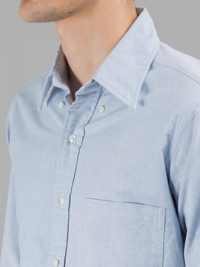 Shop Thom Browne Men's Light Blue Shirt