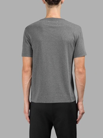 Shop Maison Margiela Grey Printed T-shirt