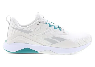 Pre-owned Reebok Nanoflex Tr 2.0 Teal White (women's) Sneakers In Barely Grey/team Teal/footwear White
