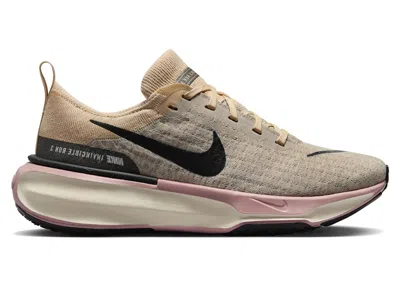 Pre-owned Nike Zoomx Invincible Run 3 Premium Anthracite (women's) Sneakers In Sanddrift/pink Oxford/light Soft Pin