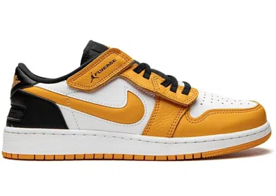 Pre-owned Jordan 1 Low Flyease Sneakers In White/black/taxi