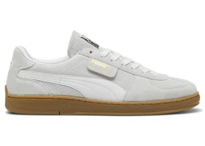 Pre-owned Puma Men's  Super Team Sd White Sneakers In Silver Mist/ White