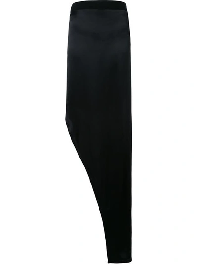 Ann Demeulemeester Carver Asymmetric Maxi Skirt In Black