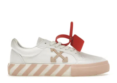 Pre-owned Off-white Off Vulc Low (women's) Sneakers In White/powder Pink In Multi
