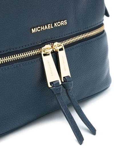 Shop Michael Michael Kors Small 'rhea' Backpack In Blue