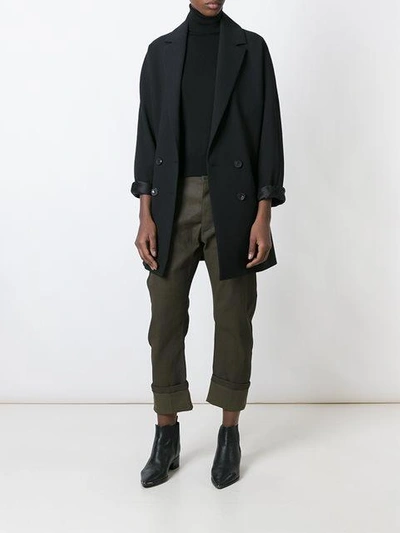 Shop Haider Ackermann Stitched Panel Trousers - Green