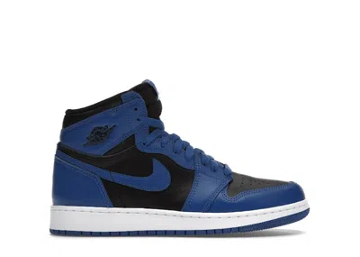 Pre-owned Jordan 1 Retro High Og Sneakers In Dark Marina Blue/black/white In Multi