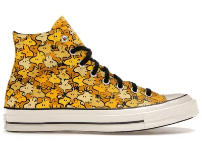 Pre-owned Converse Chuck Taylor All Star 70 Hi Peanuts Woodstock Sneakers In Soba/zinc Yellow/topaz Gold