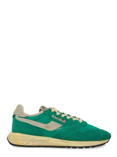 Autry Supervintage Sneaker With Rubber Sole And Suede Panels