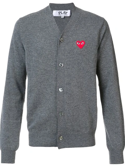 Comme Des Garçons Play Embroidered Heart Cardigan