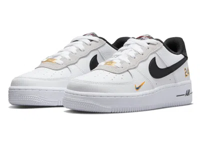 Pre-owned Nike Air Force 1 Low Ken Griffey Jr. And Sr. Swingman Sneakers In White/lyon Blue/university Gold In Multi