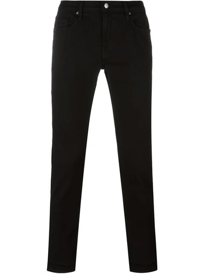 Frame L'homme Slim Smolder Jeans In Black