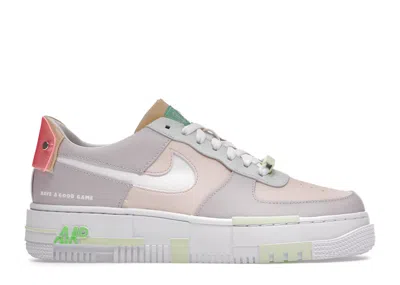 Pre-owned Nike Air Force 1 Low Pixel Lpl Have A Nice Game (women's) Sneakers In Grey/tan/sage In Multi