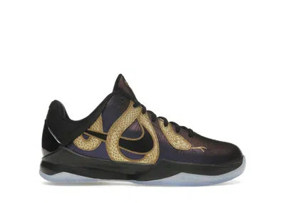 Pre-owned Nike Kobe 5 Year Of The Mamba Sneakers In Eggplant/black/metallic Gold In Multi