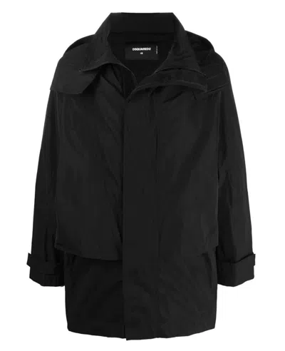 Dsquared2 Black Windbreaker Jacket