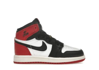 Pre-owned Jordan 1 Retro High Og Toe Reimagined Sneakers In Black/varsity Red In Multi