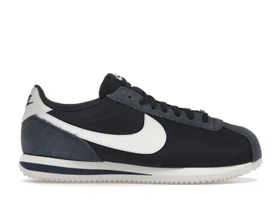 Pre-owned Nike Cortez Nylon (women's) Sneakers In Midnight Navy Blue/white In Multi