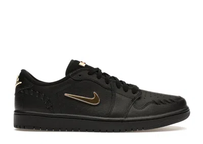 Pre-owned Jordan 1 Low Method Of Make (women's) Sneakers In Black/metallic Gold