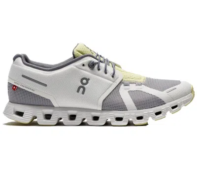 Pre-owned On Men's  Running Cloud 5 Push Sneakers In Undyed White/glacier