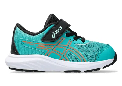 Pre-owned Asics Contend 9 Sneakers In Wave Teal/black In Multi