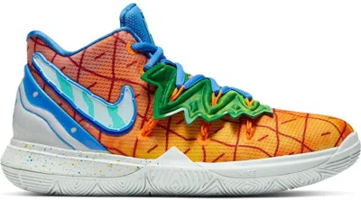 Pre-owned Nike Kyrie 5 Spongebob Pineapple House Sneakers In Orange/green/blue