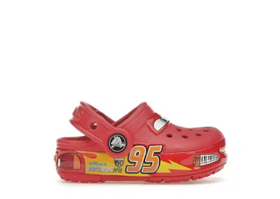 Pre-owned Crocs Classic Clog Lightning Mcqueen Sneakers In Red