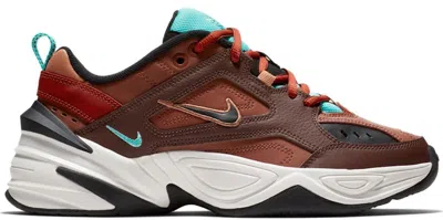 Pre-owned Nike M2k Tekno (women's) Sneakers In Mahogany Mink/black/burnt Orange In Multi
