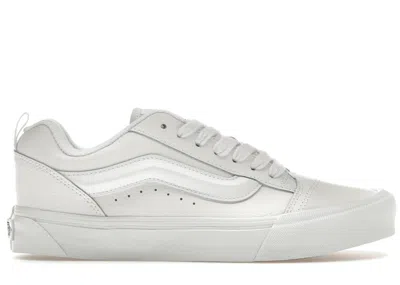 Pre-owned Vans Men's  Knu Skool Leather Sneakers In True White