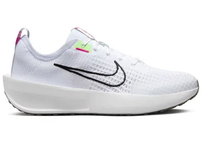 Pre-owned Nike Interact Run Black (women's) Sneakers In White/football Grey/vapor Green