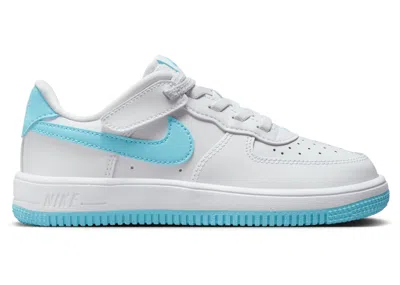 Pre-owned Nike Force 1 Low Easyon Sneakers In White/aquarius Blue