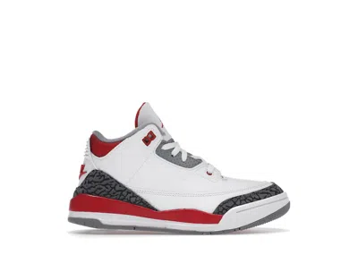 Pre-owned Jordan 3 Retro (2022) Sneakers In White/fire Red/cement Grey