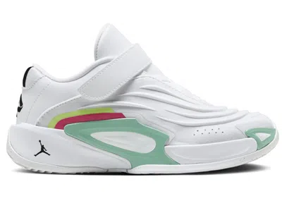 Pre-owned Jordan 3 Retro Photo Finish Sneakers In White/volt Glow/green Glow In Multi