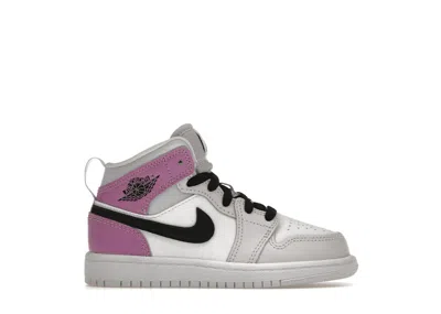 Pre-owned Jordan 1 Mid Sneakers In Barely Grape/black/white