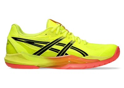 Pre-owned Asics Men's  Powerbreak Ff Paris Sneakers In Safety Yellow/black In Multi
