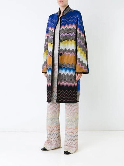 Shop Missoni Intarsia Knitted Coat