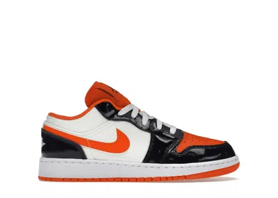 Pre-owned Jordan 1 Low Halloween (2023) Sneakers In Team Orange/black/sail In Multi