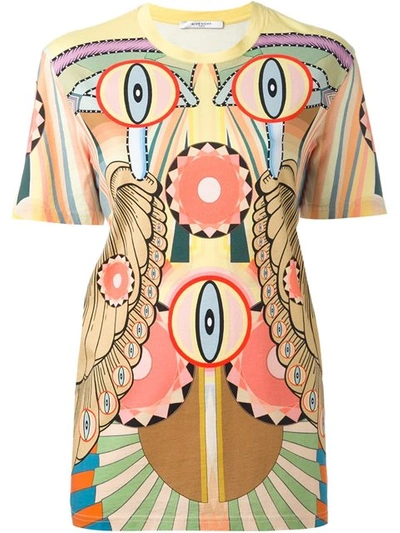 Givenchy 'crazy Cleopatra' Printed T-shirt In Neutrals