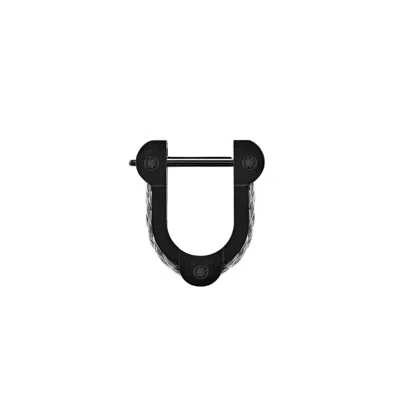 Fred Force 10 Titanium And Steel Winch Earring In Black