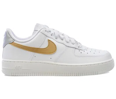 Pre-owned Nike Air Force 1 Low '07 (women's) Sneakers In White/metallic Gold