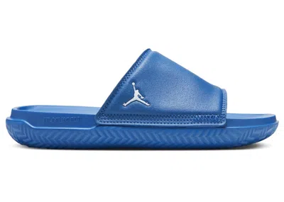 Pre-owned Jordan Play Slide Sneakers In True Blue/white In Multi