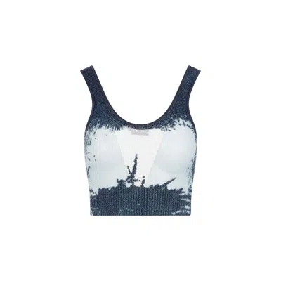 Diesel Cropped Ribbed Tank Top