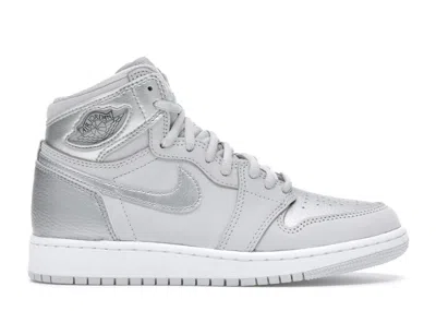 Pre-owned Jordan 1 Retro High Co Japan Sneakers In Neutral Grey/metallic Silver/white