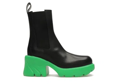 Pre-owned Bottega Veneta Flash Boots (women's) Sneakers In Black/grass In Multi