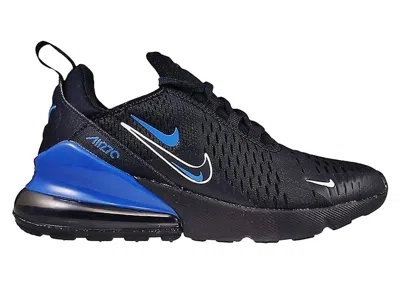 Pre-owned Nike Air Max 270 Swoosh Sneakers In Black/dark Marina Blue/white In Multi