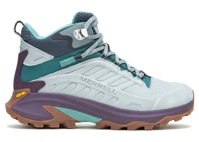 Pre-owned Merrell Moab Speed 2 Leather Mid Waterproof (women's) Sneakers In Highrise