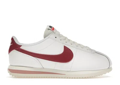 Pre-owned Nike Cortez Cedar (women's) Sneakers In White/red Stardust/sail