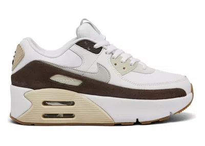 Pre-owned Nike Air Max 90 Lv9 (women's) Sneakers In White/photon Dust/baroque Brown