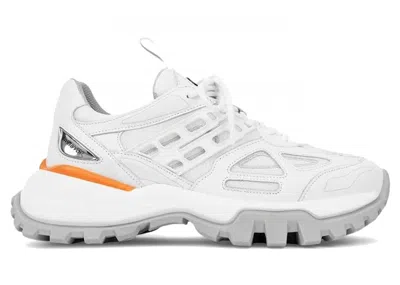 Pre-owned Axel Arigato Marathon Rtic (women's) Sneakers In White/orange/grey In Multi